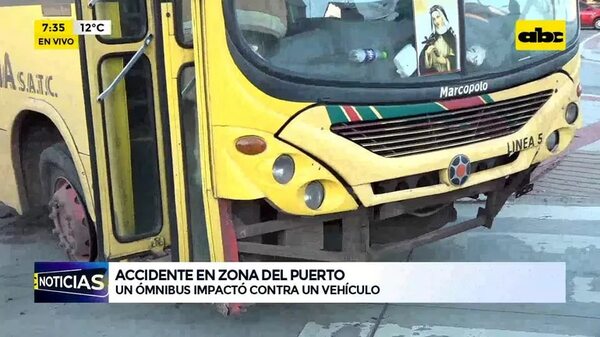 Video: Accidente en zona del Puerto - ABC Noticias - ABC Color
