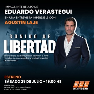 RCCTV presenta una imperdible entrevista con Eduardo Verástegui productor de “Sonido de Libertad”