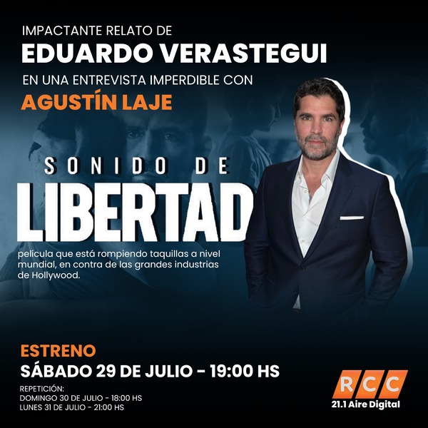 RCCTV presenta una imperdible entrevista con Eduardo Verástegui productor de “Sonido de Libertad”