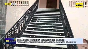 Video: 110 años de histórica escalera del Cabildo - ABC Noticias - ABC Color