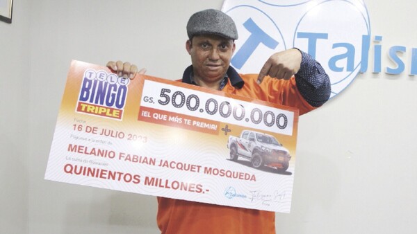 No tenía para su vuelto y le dio un Telebingo que resultó ser el cartón ganador del pozo