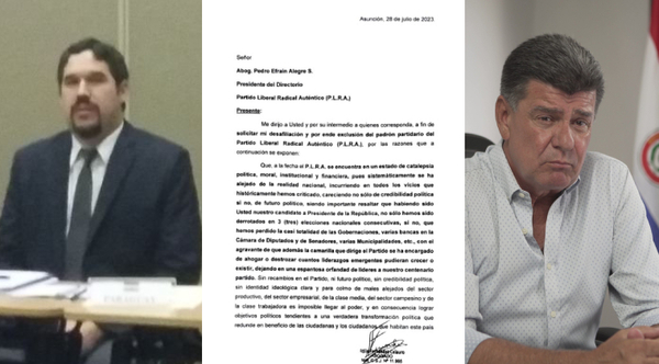 Diario HOY | Harto de Efraín y su "camarilla", exapoderado solicita su desafiliación del PLRA
