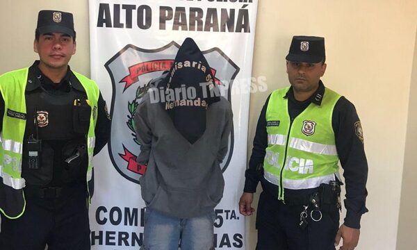 Detienen a marginal al reconocerlo por cámaras como autor de un caso de robo en Hernandarias – Diario TNPRESS