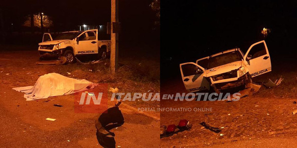 CNEL. BOGADO: POLICIA MUERE ATROPELLADO MIENTRAS HACÍA CONTROL SOBRE LA RUTA 8 - Itapúa Noticias