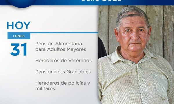 Adultos Mayores cobran hoy