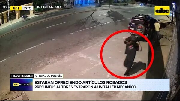 Video: Estaban ofreciendo artículos robados - ABC Noticias - ABC Color