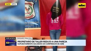 Video: Propietario de taller redujo a una pareja - ABC Noticias - ABC Color