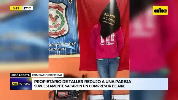 Video: Propietario de taller redujo a una pareja - ABC Noticias - ABC Color