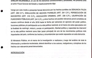Cartes presenta denuncia por persecución política