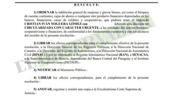 Caso Hamburgo: Ordenan con carácter urgente el bloqueo de cuentas del tercer imputado