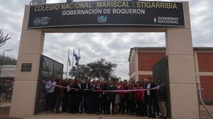 Destacan millonaria inversión en complejo educativo de Boquerón