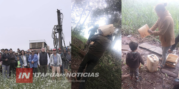 GOBERNACIÓN DE ITAPÚA GESTIONÓ AGUA POTABLE PARA UNA COMPAÑÍA DE ALTO VERÁ - Itapúa Noticias