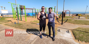 DIEGO AQUINO PARTICIPÓ DE INAUGURACIÓN DE CENTRO CALISTÉNICO EN ENCARNACIÓN - Itapúa Noticias
