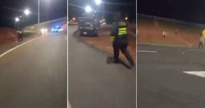 La Nación / Turba de inadaptados atacó a Caminera