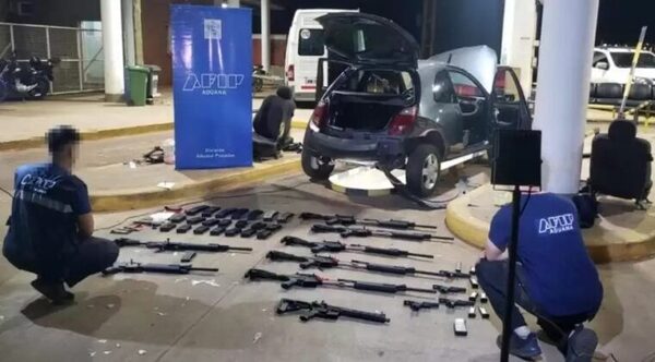 Argentino intentó cruzar el puente Encarnación-Posadas con 12 armas de guerra