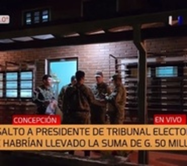 Asaltan al presidente del Tribunal Electoral de Concepción - Paraguay.com