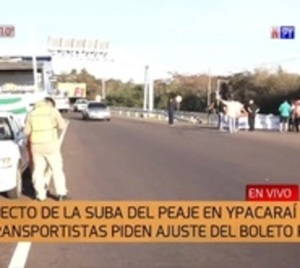 Transportistan exigen revisión de la suba del peaje de Ypacaraí - Paraguay.com