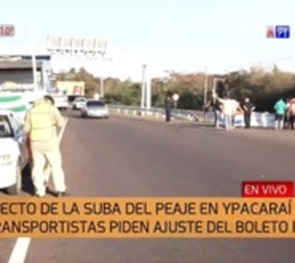 Transportistan exigen revisión de la suba del peaje de Ypacaraí - Paraguay.com