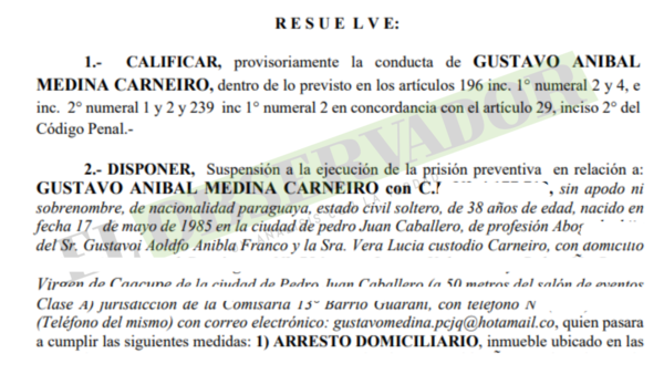 Dos imputados más por el caso Pavo Real acceden al arresto domiciliario