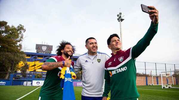 Riquelme y Marcelo, un encuentro de ases en Buenos Aires