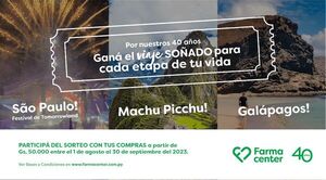 Diario HOY | Farmacenter celebra 40 años con viajes para sus clientes