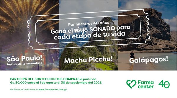 Diario HOY | Farmacenter celebra 40 años con viajes para sus clientes