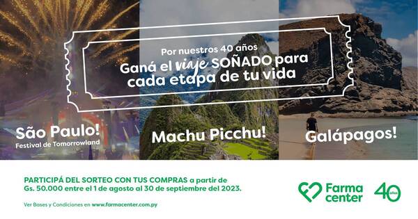 La Nación / Farmacenter celebra su 40º aniversario y premia a sus clientes con viajes a destinos soñados