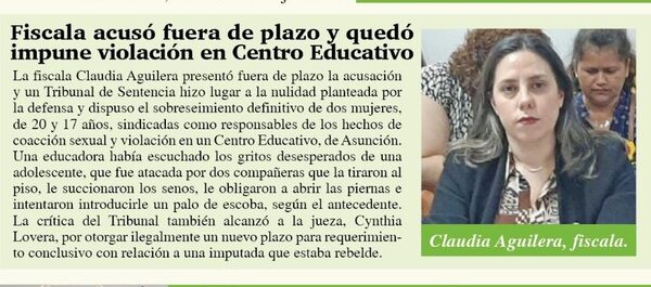 JEM analizará investigación sobre caso de acusación extemporánea que permitió impunidad de causa por violación en Centro Educativo