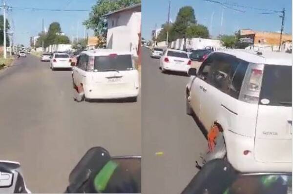 [VIDEO] ¡Socorro! Corría de la PMT con el cepo puesto