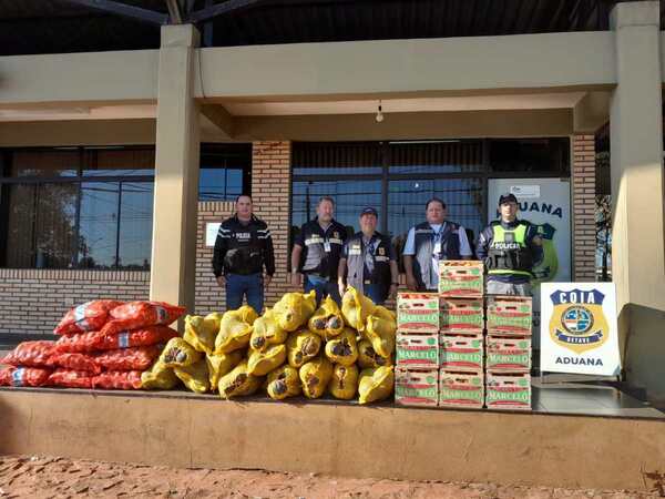 INCAUTAN PRODUCTOS FRUTIHORTICOLAS PRESUMIBLEMENTE DE CONTRABANDO