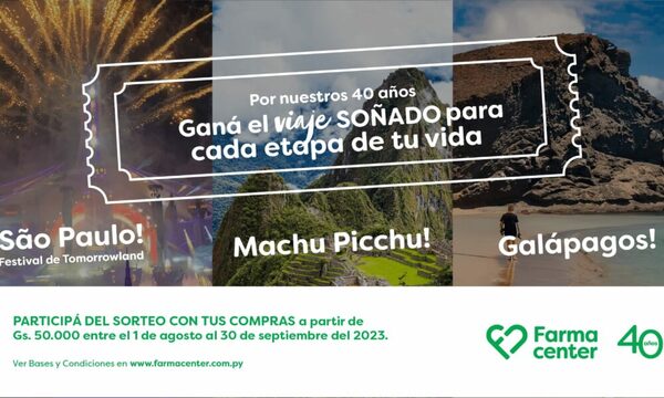 Farmacenter celebra sus 40 aniversario premiando a sus clientes con viajes a destinos soñados