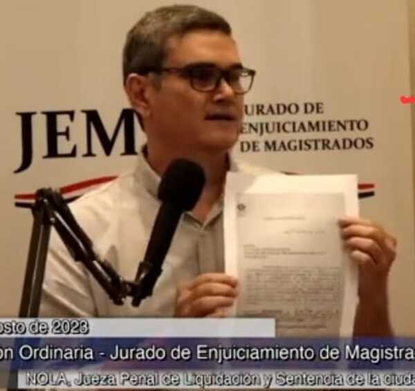 Contó que exfiscala, hoy jueza, le imputó y pidió su prisión ante denuncia de RGD