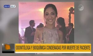 Odontóloga y bioquímica condenadas por muerte de paciente | Telefuturo