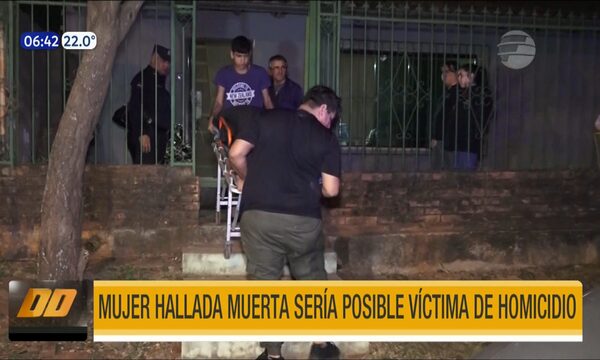 Luque: Mujer hallada muerta sería posible víctima de homicidio | Telefuturo