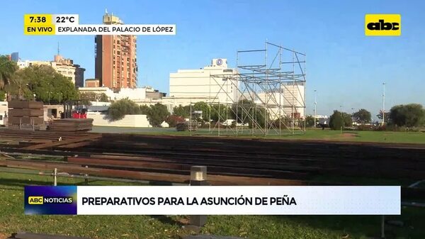 Video: Preparativos para la asunción de Santiago Peña - ABC Noticias - ABC Color