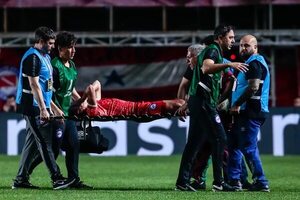 La lesión de Luciano Sánchez: “Separación del fémur y peroné” - Fútbol Internacional - ABC Color