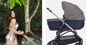 La Nación / Carrito del bebé de Nadia Ferreira, valorado en más de G. 48 millones