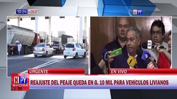 MOPC resuelve aumentar "solo" 100% el peaje de Ypacaraí - Noticias Paraguay