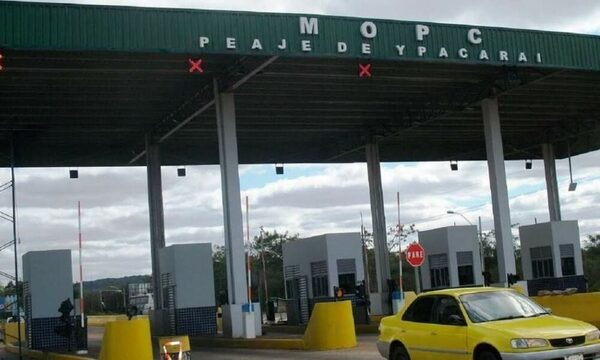 Tras reclamos, MOPC anuncia reajuste de 100% en tarifa de peaje Ypacarai