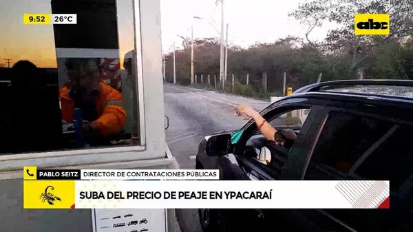 Video: Suba del precio de peaje en Ypacaraí - ABC Noticias - ABC Color