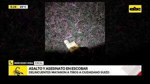 Video: Delincuentes mataron a tiros a ciudadano suizo en Escobar  - ABC Noticias - ABC Color
