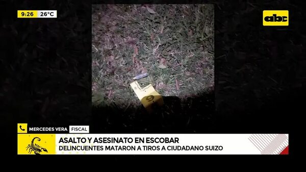 Video: Delincuentes mataron a tiros a ciudadano suizo en Escobar - ABC Noticias - ABC Color
