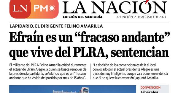 La Nación / LN PM: edición mediodía del 2 de agosto