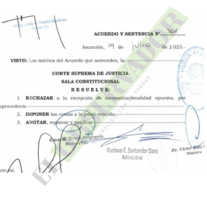 Rechazan incidentes planteados por Boscato y otros por “improcedentes e intolerables”