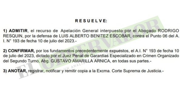 Se encamina juicio por lavado de dinero tras confirmación de Tribunal de Apelación