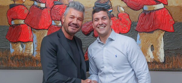 Diario HOY | Marcelo Tinelli llegó a Paraguay y se reunió con Santiago Peña