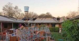 La Nación / Incendio consumió una escuela en Colonia Neuland