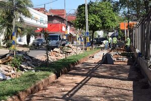 Indignación por destrucción de vereda del santuario de Luque hecha con aporte de feligreses - Nacionales - ABC Color