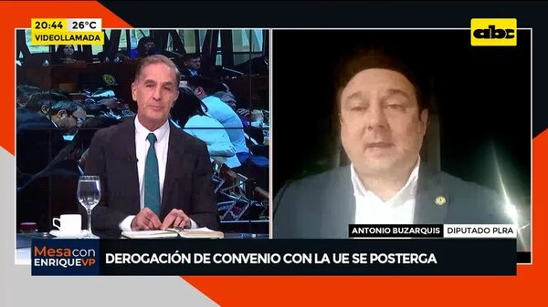 Video: Derogación de convenio con la UE se posterga  - Mesa de Periodistas - ABC Color