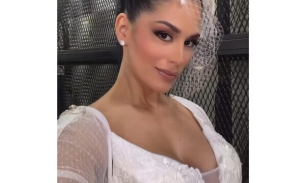 Fabi Martínez deslumbró vestida de novia